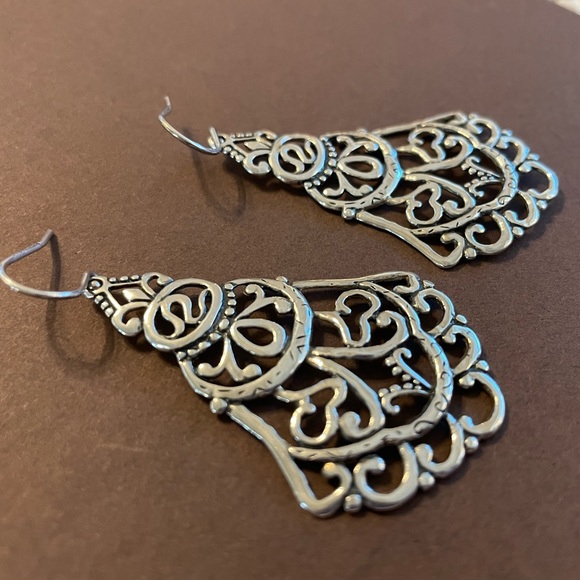 Silpada Sterling Silver Flamenco Flare Filigree Chandelier Ornate Earrings W2949 - Picture 6 of 15